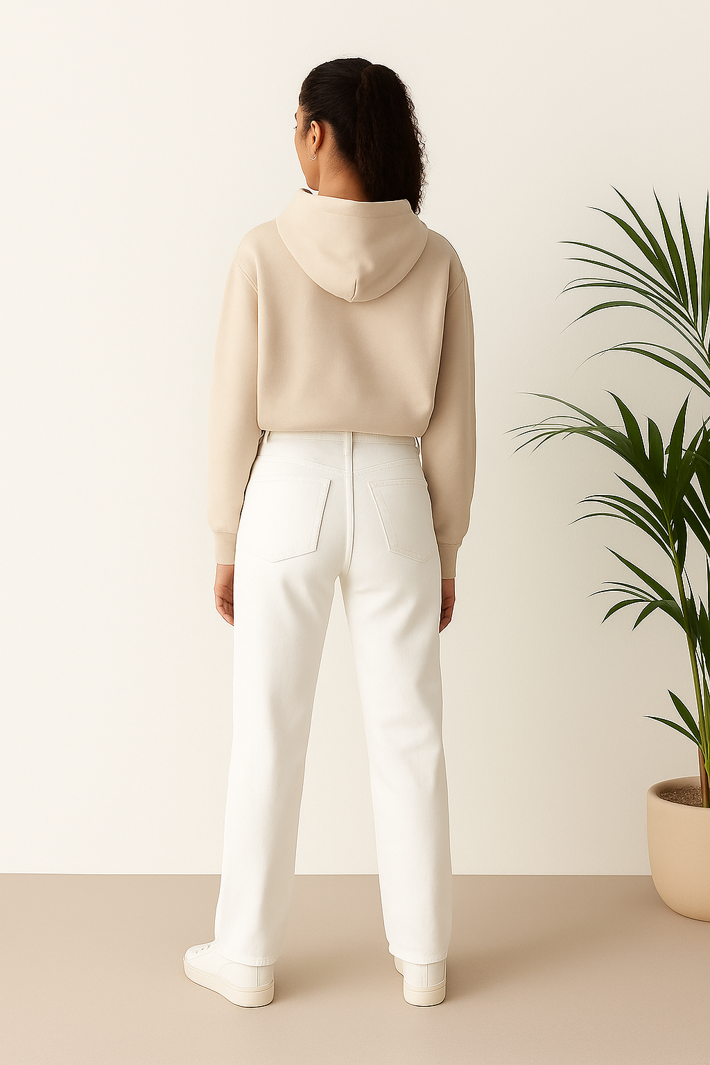 Straight Fit White