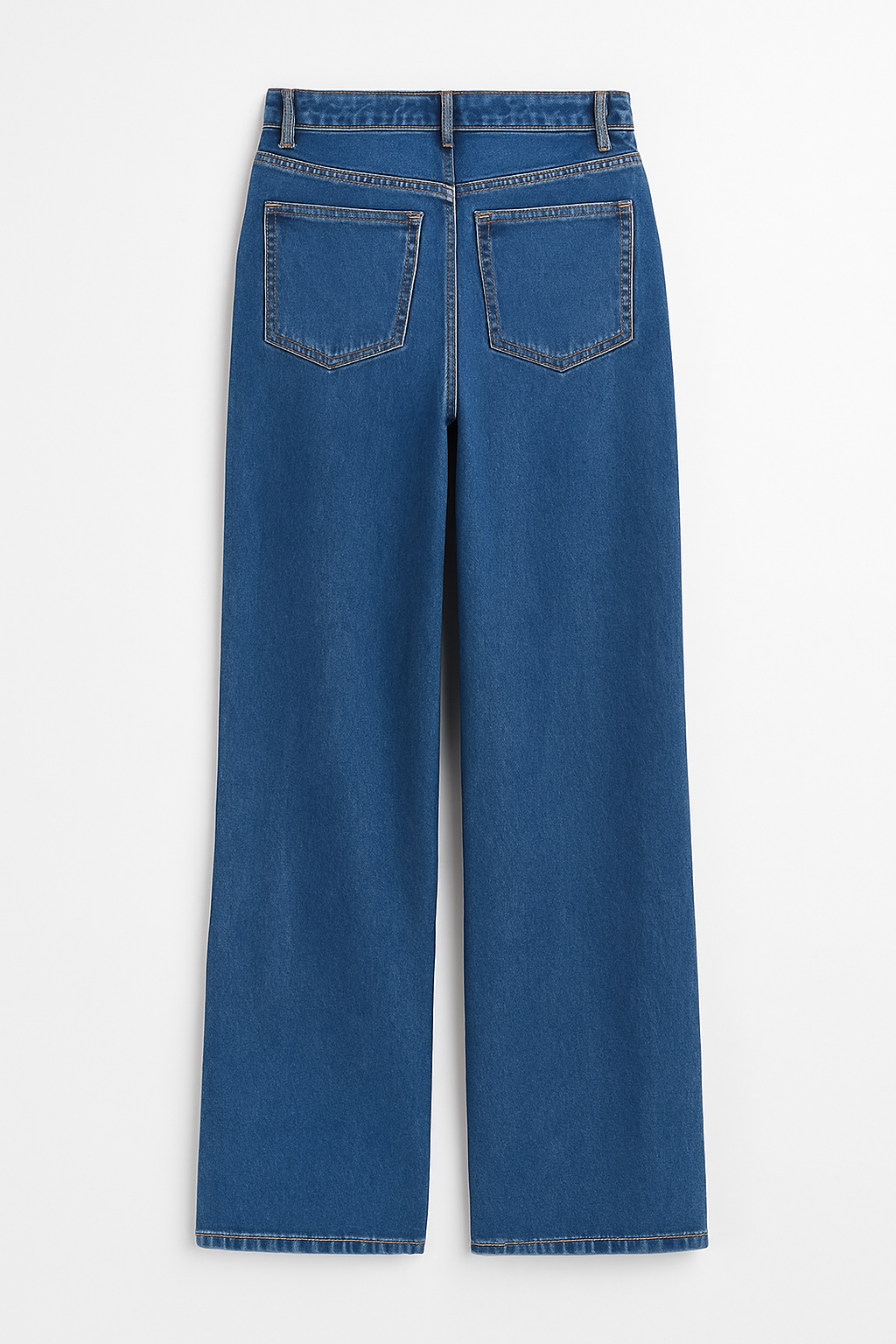 Wide Leg Stone Wash Blue