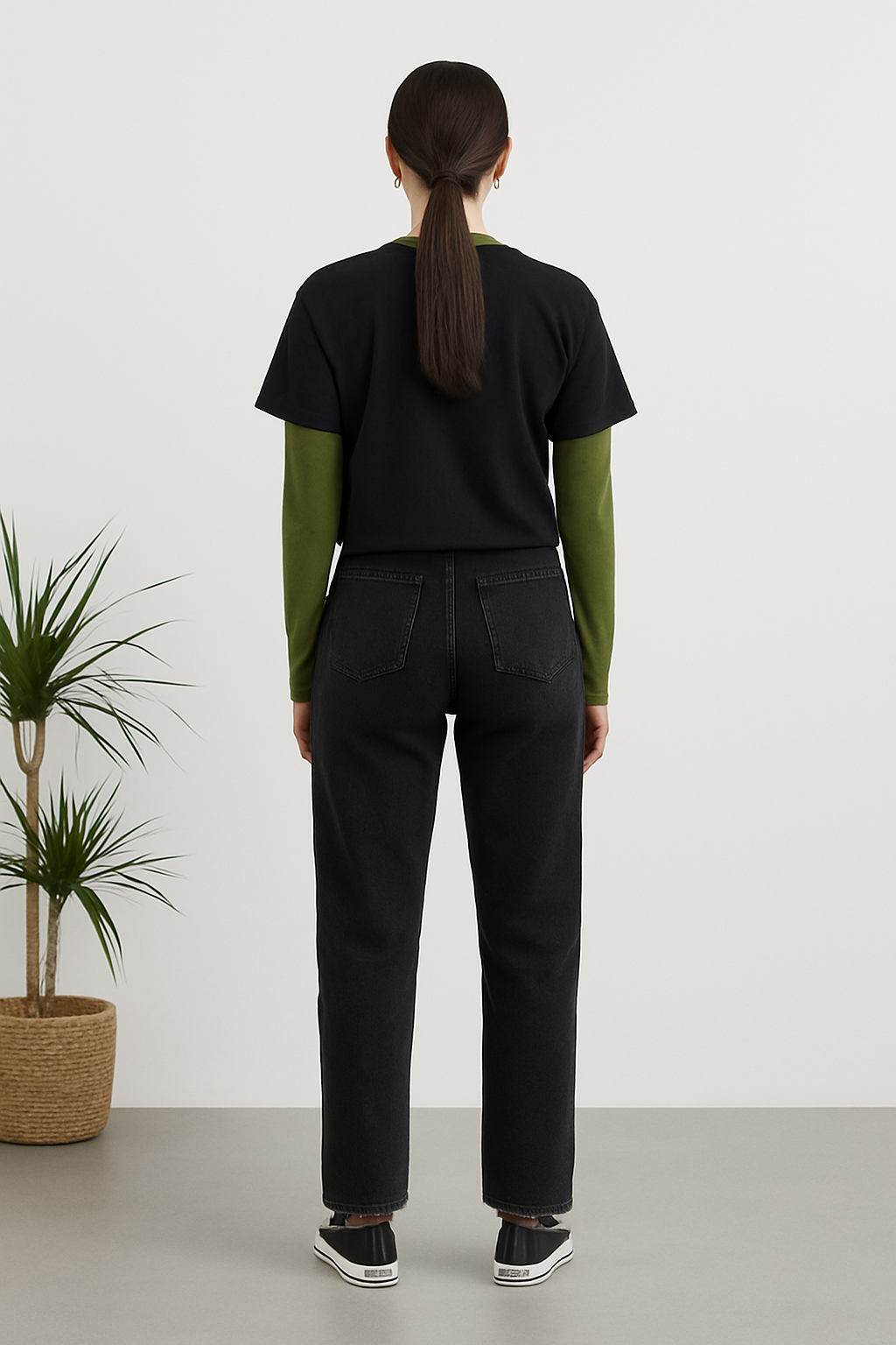Mom Fit Black