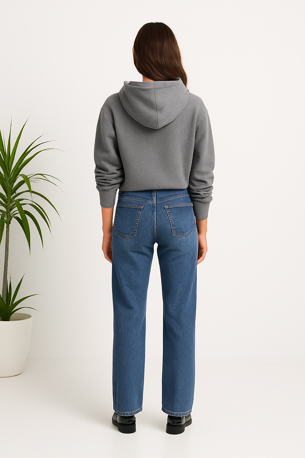 Mom Fit Medium Blue