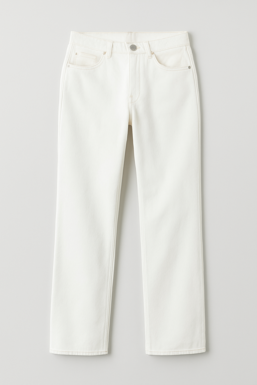 Straight Fit White