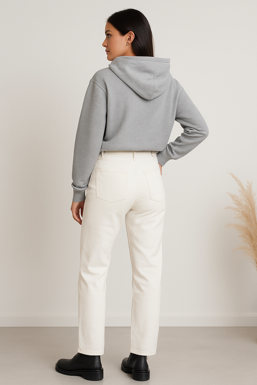 Mom Fit Off white