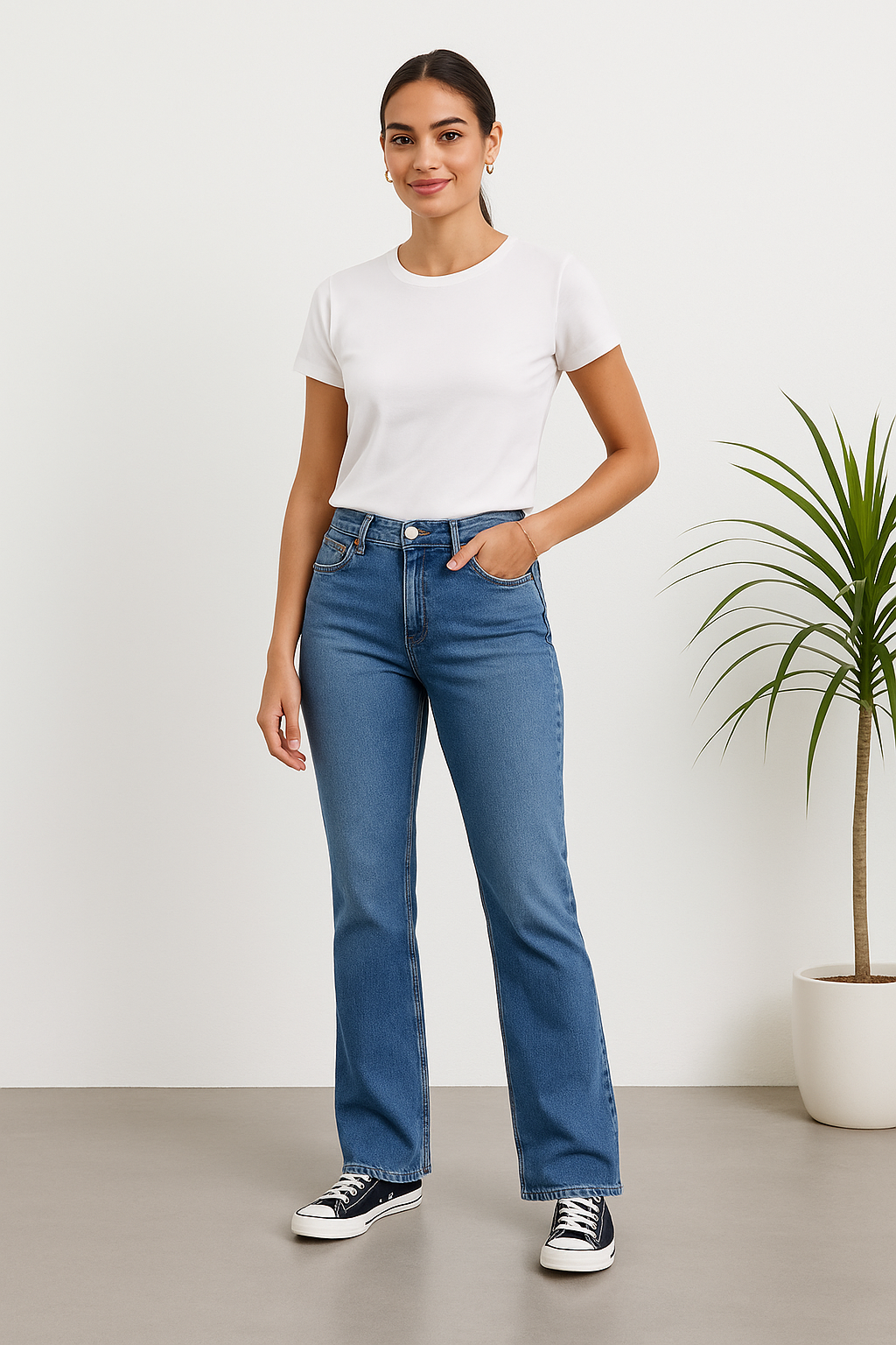 Boot Cut Medium Blue