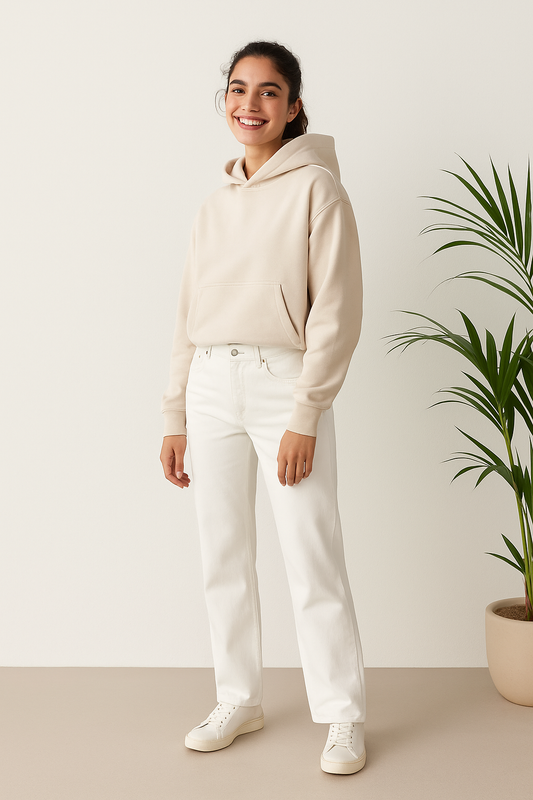 Straight Fit White