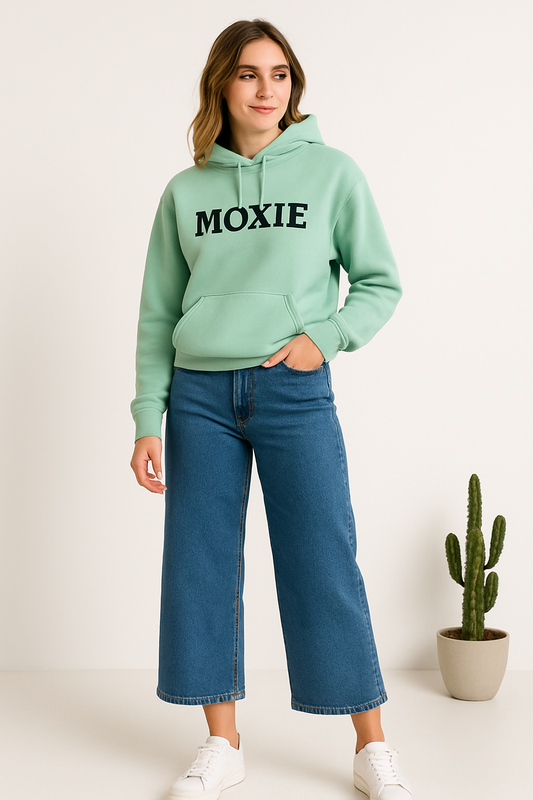 Wide Leg Medium Blue Cropped